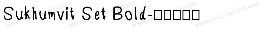 Sukhumvit Set Bold字体转换